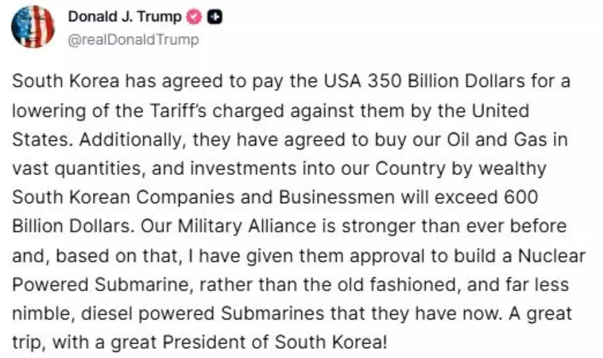 trump guney kore ile 950 milyar dolar yatirim anlasti THhySRKM.jpg
